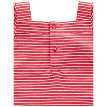 Simple Joys by Carter's Baby Girls' 4-Piece Playwear Set, Navy/Red, Dots/Stripe/Bird, 24 Months