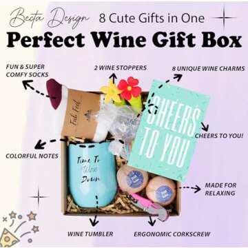 Amazing Wine Gifts for Women - Curated Gift Basket Collection