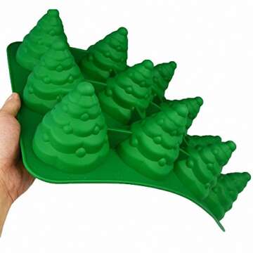 3D Christmas Tree Silicone Mold for Baking & Crafts