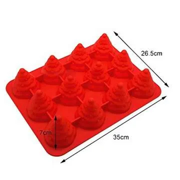 3D Christmas Tree Silicone Mold for Baking & Crafts