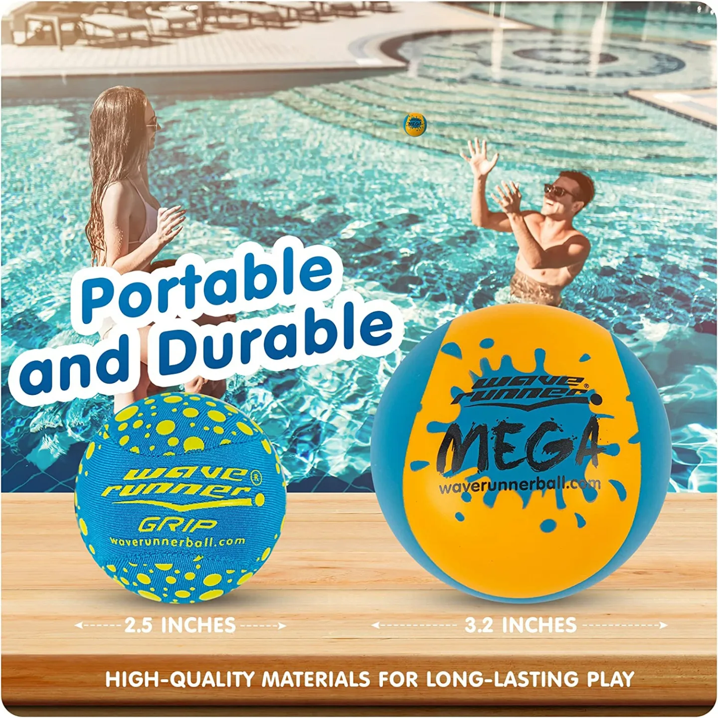Wave Runner Water Skipping Balls 2-Pack Bundle