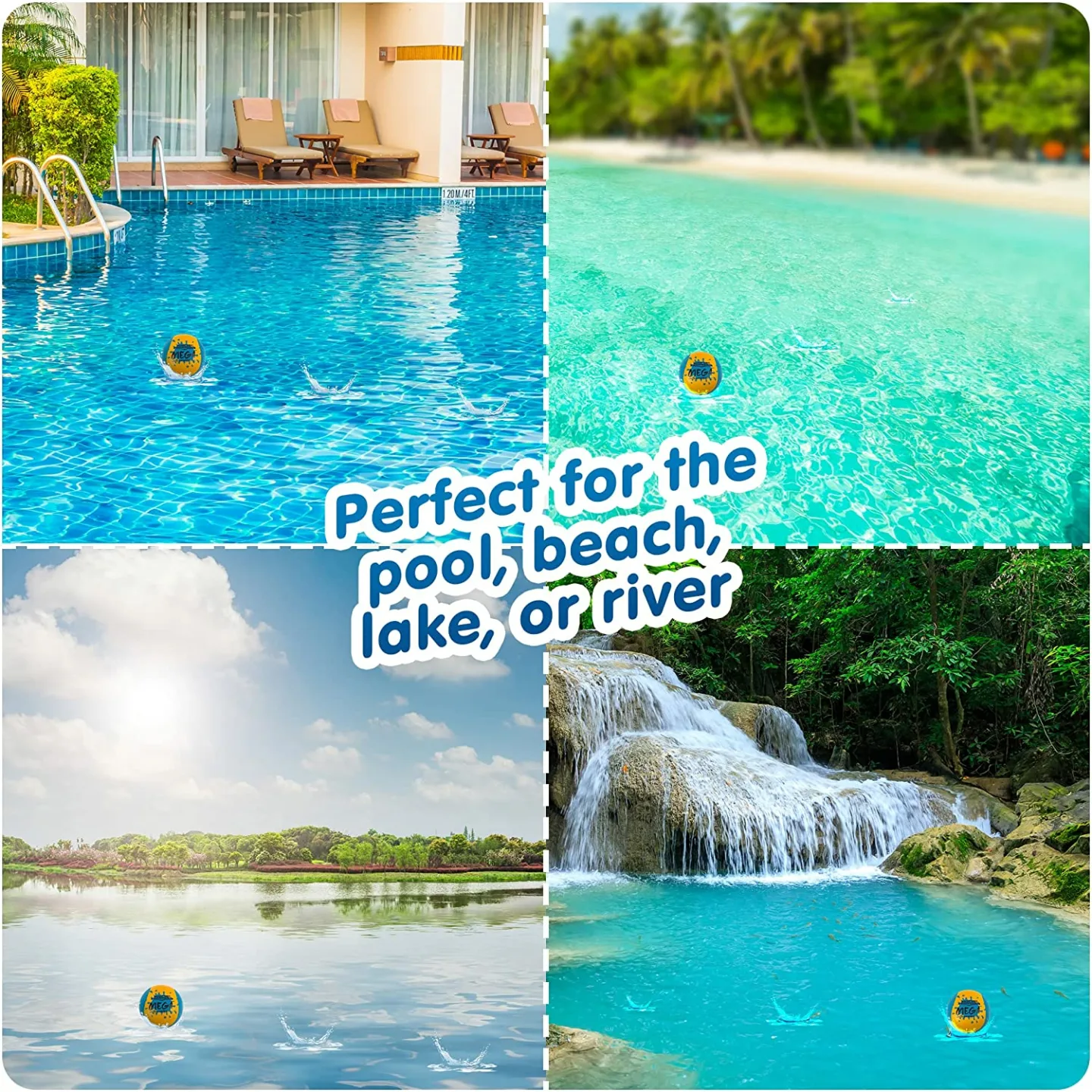 Wave Runner Water Skipping Balls 2-Pack Bundle