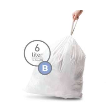 Custom Fit Simplehuman Trash Can Liners 6L Size B - Pack of 30