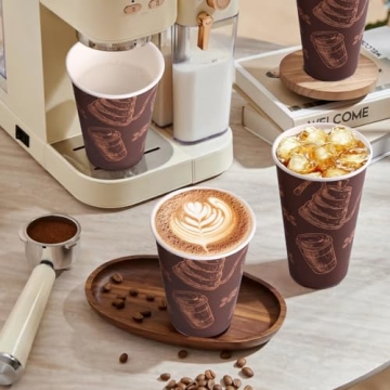 Huifany 12 oz Coffee Cups 180 Pack for Hot and Cold Drinks