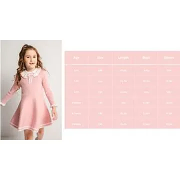 Toddler Girls Winter Knitted Dress with Ruffles