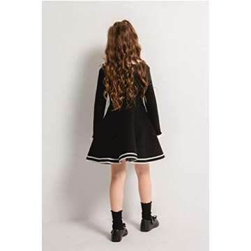 Toddler Girls Winter Knitted Dress with Ruffles