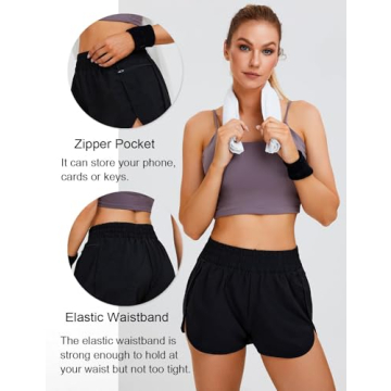 Blooming Jelly Women's Quick-Dry Running Shorts for Comfort