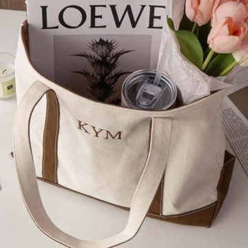 Custom Personalized Canvas Tote Bag for Women