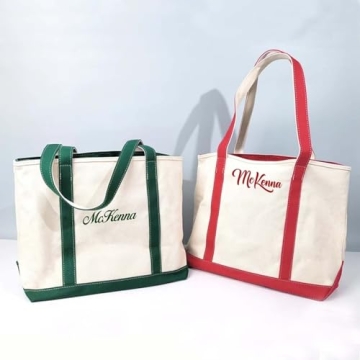 Custom Personalized Canvas Tote Bag for Women