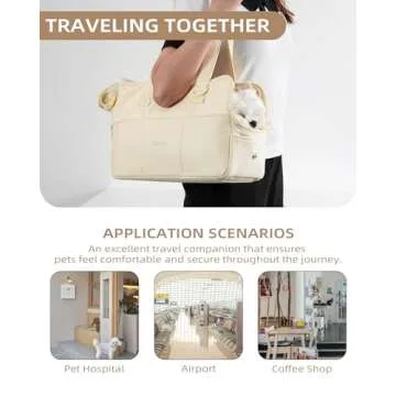 ONECUTE Lightweight Dog Carrier for Small Pets with Pockets