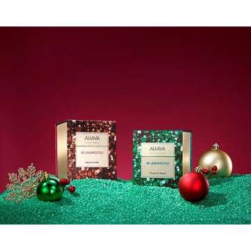 AHAVA Three’s A Charm Gift Set - Includes Mineral Body Lotion, Mineral Hand Cream & Mineral Shower Gel, Enriched with Exclusive Dead Sea Mineral Blend Osmoter, 3 x 1.3 Fl.Oz