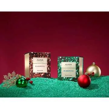 AHAVA Three’s A Charm Gift Set - Includes Mineral Body Lotion, Mineral Hand Cream & Mineral Shower Gel, Enriched with Exclusive Dead Sea Mineral Blend Osmoter, 3 x 1.3 Fl.Oz