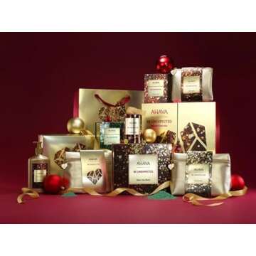 AHAVA Three’s A Charm Gift Set - Includes Mineral Body Lotion, Mineral Hand Cream & Mineral Shower Gel, Enriched with Exclusive Dead Sea Mineral Blend Osmoter, 3 x 1.3 Fl.Oz