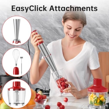 Powerful 1100W Immersion Blender Set for Smoothies & More
