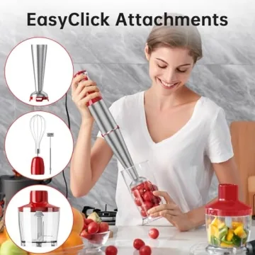 Powerful 1100W Immersion Blender Set for Smoothies & More