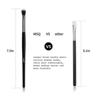 MSQ 12pcs Eye Makeup Brushes Set for Flawless Application