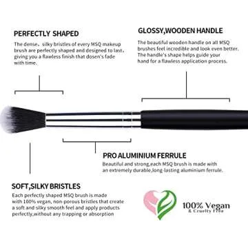 MSQ 12pcs Eye Makeup Brushes Set for Flawless Application