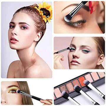 MSQ 12pcs Eye Makeup Brushes Set for Flawless Application