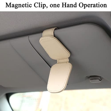 KIWEN Sunglasses Holder Stylish Car Visor Clip