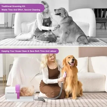 Ultimate Dog Grooming Vacuum Kit for Easy Shedding Care