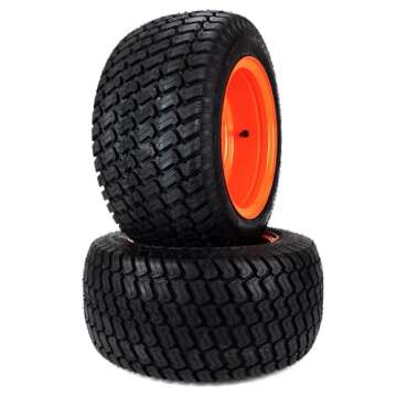 (2) Turf Tire Assemblies 18x8.50-10 Fits Kubota BX Series K2581-18100