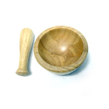 Mini Wooden Mortar & Pestle Perfect for Kids & Cooking