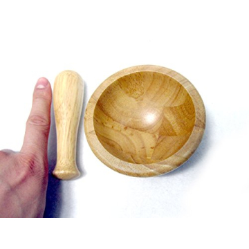 Mini Wooden Mortar & Pestle Perfect for Kids & Cooking