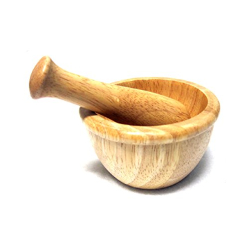 Mini Wooden Mortar & Pestle Perfect for Kids & Cooking