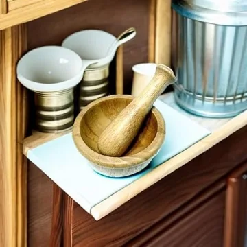 Mini Wooden Mortar & Pestle Perfect for Kids & Cooking