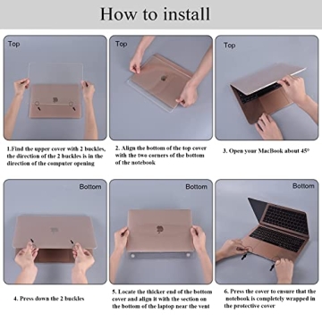 EooCoo Glitter Hard Case for MacBook Air 13 inch