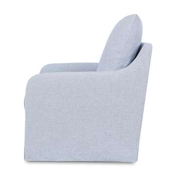 NAMESAKE Reese Swivel Glider in Chambray Eco-Linen, GREENGUARD Gold & CertiPUR-US® Certified