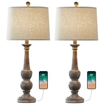 Elegant OYEARS Touch Control USB Table Lamps for All Spaces
