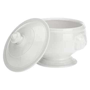 Forever Crystal Chimera Lion Soup Tureen Gift Box - Elegant Porcelain Design