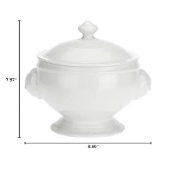 Elegant Forever Crystal Chimera Lion Soup Tureen Gift Box