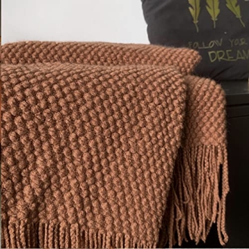 Cozy LOMAO Knitted Throw Blanket - Lightweight & Chic Decor