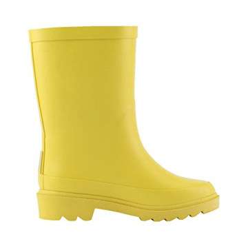 OAKI Kids Classic Yellow Rubber Rain Boots for Toddlers