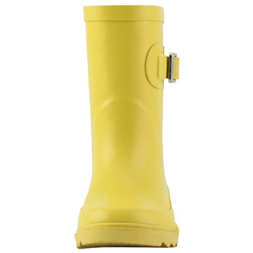 OAKI Kids Classic Yellow Rubber Rain Boots for Toddlers