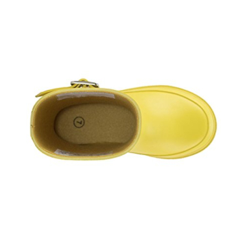 OAKI Kids Classic Yellow Rubber Rain Boots for Toddlers