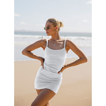 VAFFUL Women's Sexy Sleeveless Mini Dress for Parties