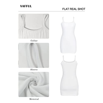 VAFFUL Women's Sexy Sleeveless Mini Dress for Parties