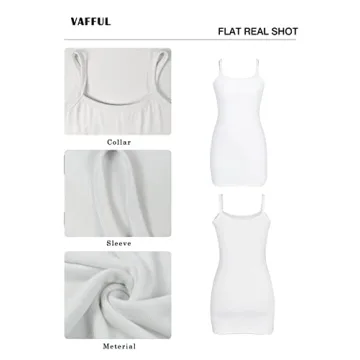 VAFFUL Women's Sexy Sleeveless Mini Dress for Parties
