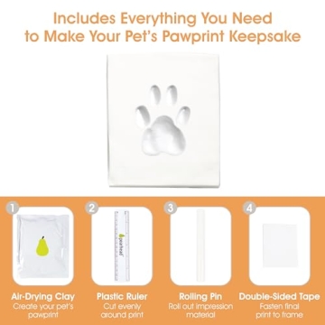 Pearhead Pet Paw Print Frame - DIY Keepsake Kit