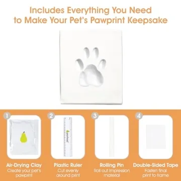 Pearhead Pet Paw Print Frame - DIY Keepsake Kit