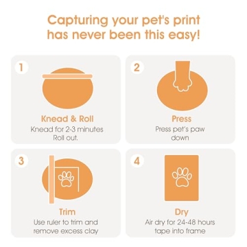 Pearhead Pet Paw Print Frame - DIY Keepsake Kit