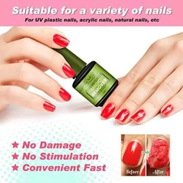Magic Soak-Off Gel Nail Polish Remover Professional Remover Nail Polish Delete Primer Acrylic Clean Degreaser for Nail Art Lacquer in 3-5 Minutes Easily and Quickly No Hurt Your Nails (1pcs) (1pcs)…