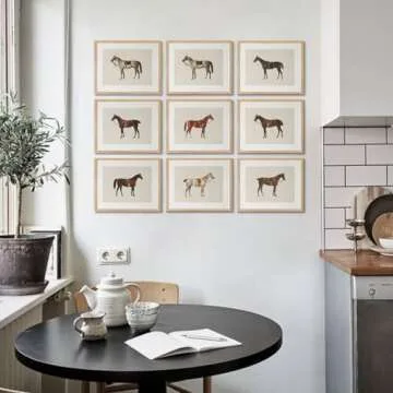 LOARTVE Vintage Horse Art Prints, Rustic Gallery Wall Decor