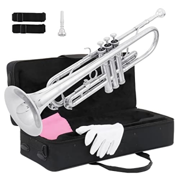 Ktaxon Bb Standard Trumpet for Beginners – Complete Set with Case, Mouthpiece, and Accessories