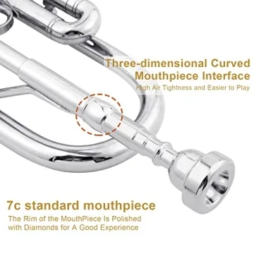 Ktaxon Bb Trumpet for Beginners with Hard Case & Accessories