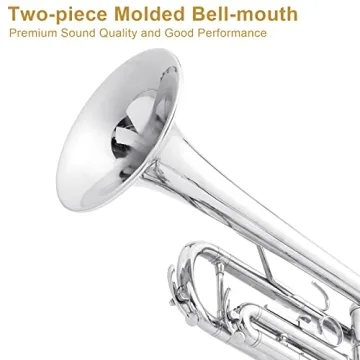 Ktaxon Bb Trumpet for Beginners with Hard Case & Accessories