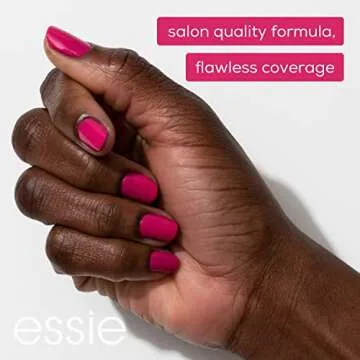 essie Salon-Quality Nail Polish, 8-Free Vegan, Feel The Fizzle, Green, It's High Time, 0.46 oz.